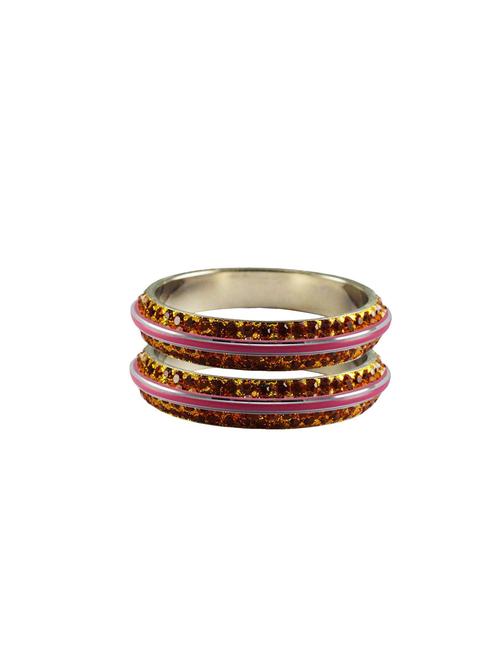 copper stone stud metal bangle with extra large size - 18772333 - Very Small Image - 1