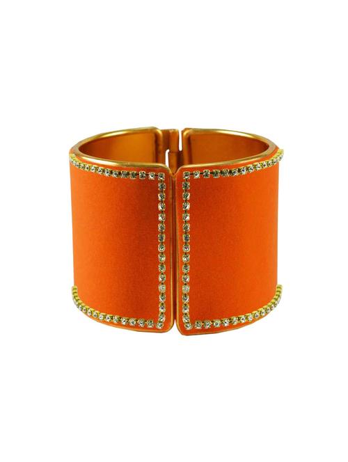 orange stone stud brass bangle - 18772360 - Very Small Image - 1