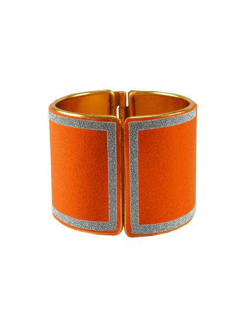 orange stone stud brass bangle - 18772377 - Very Small Image - 1
