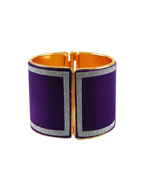 purple stone stud metal bangle - 18772389 - Very Small Image - 1