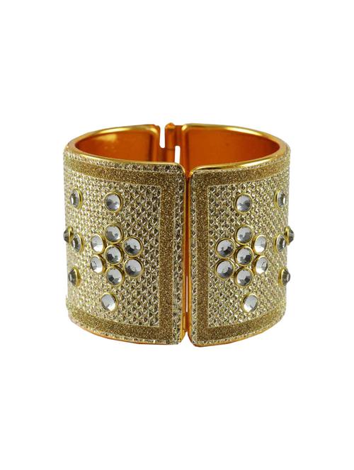 green stone stud brass bangle - 18772471 - Very Small Image - 1