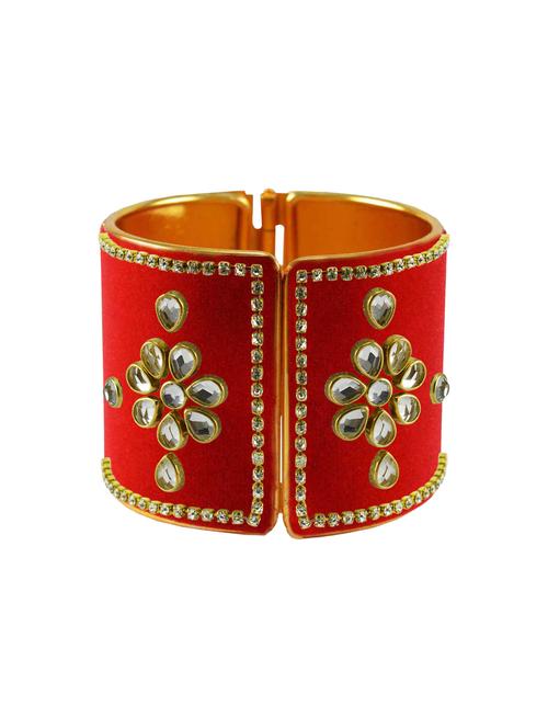 red stone stud brass bangle - 18772485 - Very Small Image - 1
