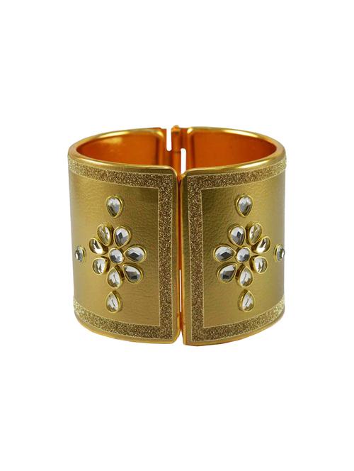 golden stone stud brass bangle - 18772521 - Very Small Image - 1