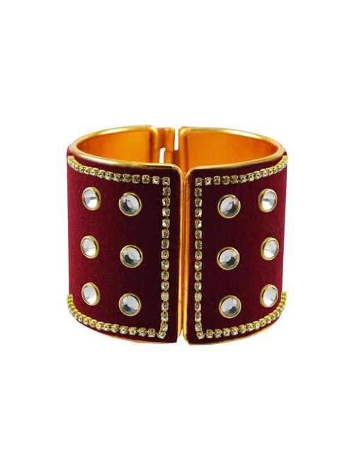 stone stud brass bangle - 18772590 - Very Small Image - 1