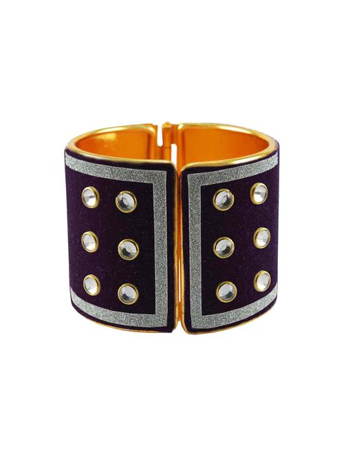 stone stud brass bangle - 18772597 - Very Small Image - 1