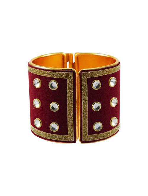stone stud brass bangle - 18772619 - Very Small Image - 1