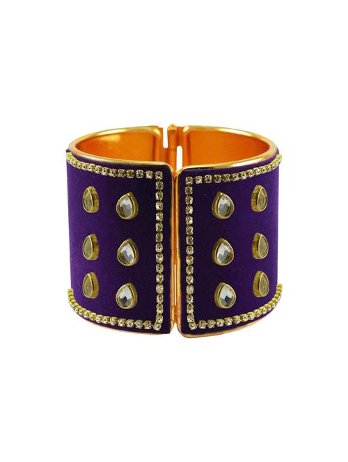 stone stud brass bangle - 18772634 - Very Small Image - 1