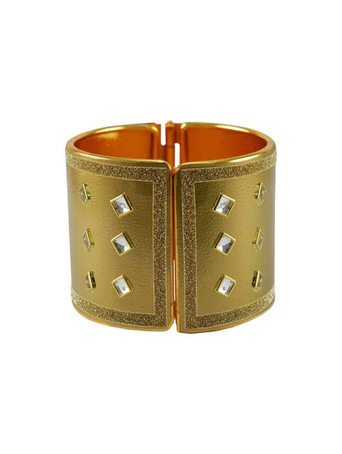 kundan work cuff bracelet - 18772699 - Very Small Image - 1