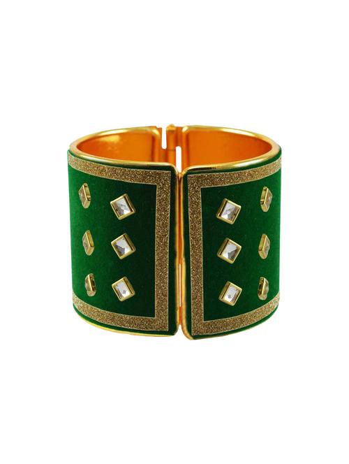 kundan work cuff bracelet - 18772700 - Very Small Image - 1