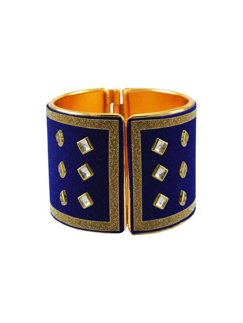 kundan work cuff bracelet - 18772702 - Very Small Image - 1