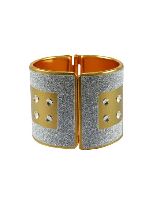 kundan work cuff bracelet - 18772713 - Very Small Image - 1