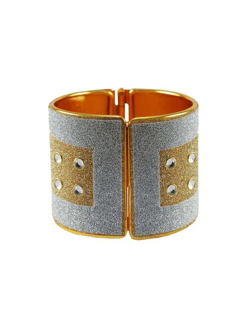 kundan work cuff bracelet - 18772715 - Very Small Image - 1