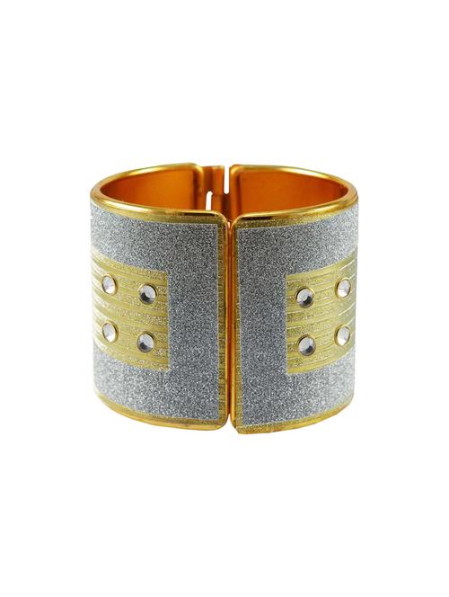 kundan work cuff bracelet - 18772716 - Very Small Image - 1