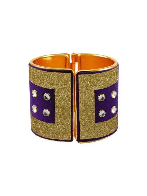 kundan work cuff bracelet - 18772733 - Very Small Image - 1