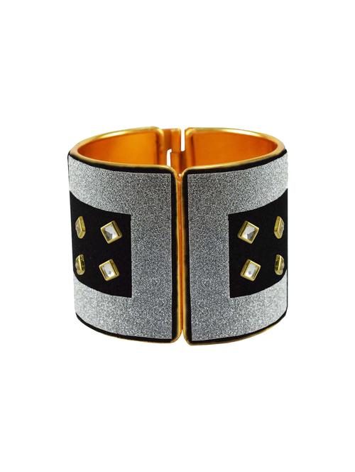 kundan work cuff bracelet - 18772738 - Very Small Image - 1