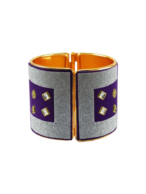 kundan work cuff bracelet - 18772748 - Very Small Image - 1