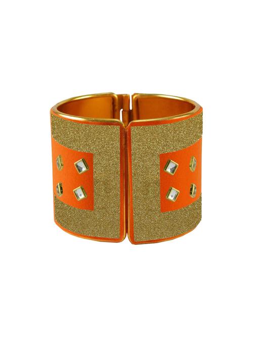 kundan work cuff bracelet - 18772750 - Very Small Image - 1