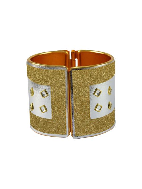 kundan work cuff bracelet - 18772756 - Very Small Image - 1