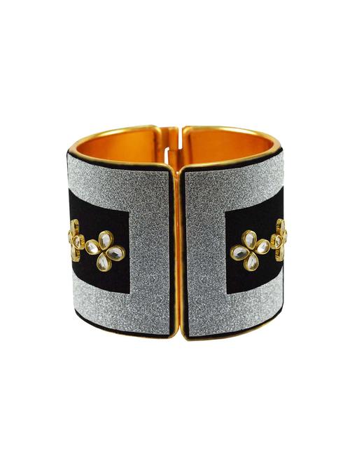 kundan work cuff bracelet - 18772768 - Very Small Image - 1