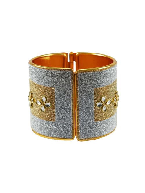 kundan work cuff bracelet - 18772775 - Very Small Image - 1