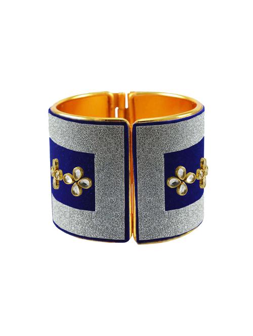 kundan work cuff bracelet - 18772777 - Very Small Image - 1