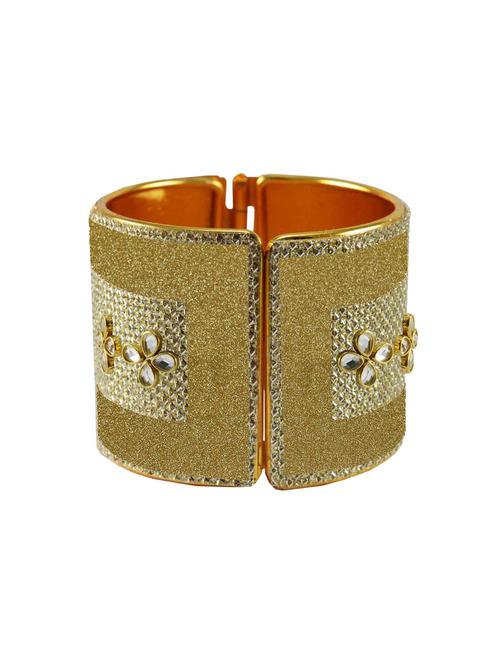 kundan work cuff bracelet - 18772784 - Very Small Image - 1