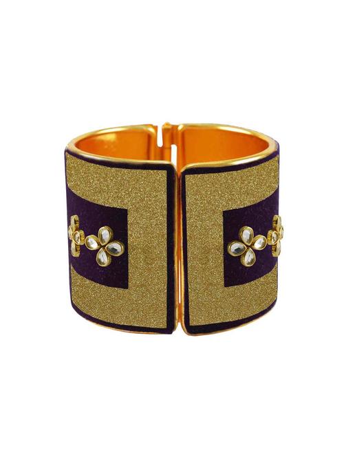 kundan work cuff bracelet - 18772787 - Very Small Image - 1