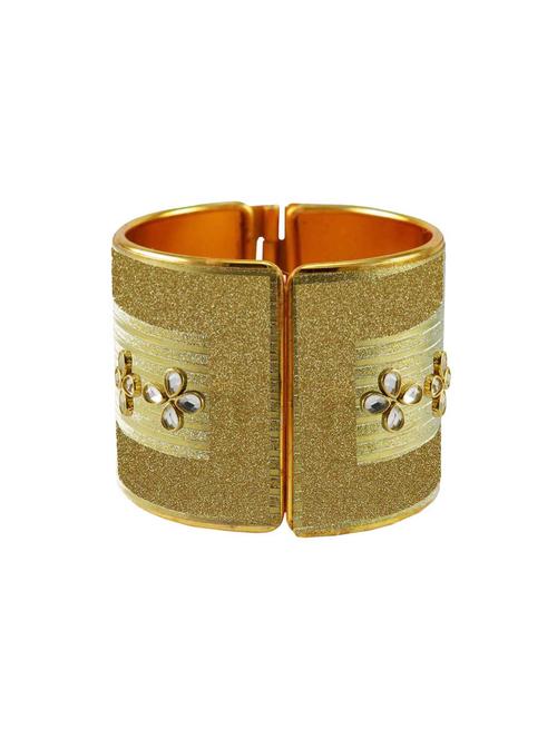 kundan work cuff bracelet - 18772791 - Very Small Image - 1