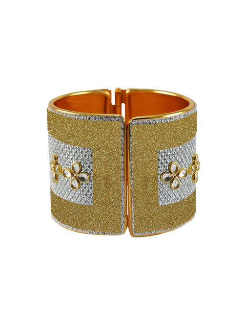 kundan work cuff bracelet - 18772794 - Very Small Image - 1