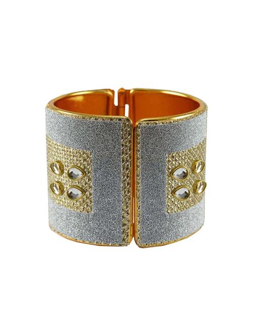 kundan work cuff bracelet - 18772800 - Very Small Image - 1