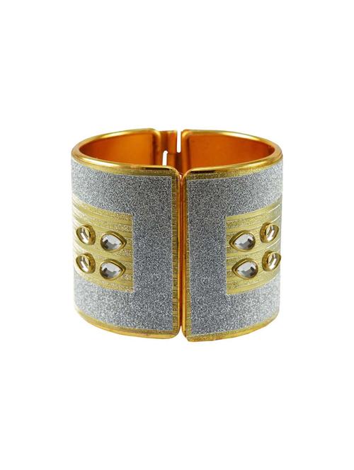 kundan work cuff bracelet - 18772806 - Very Small Image - 1