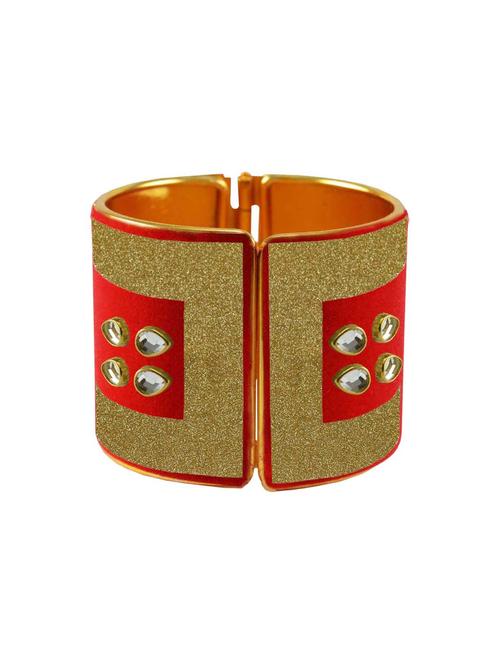 kundan work cuff bracelet - 18772813 - Very Small Image - 1