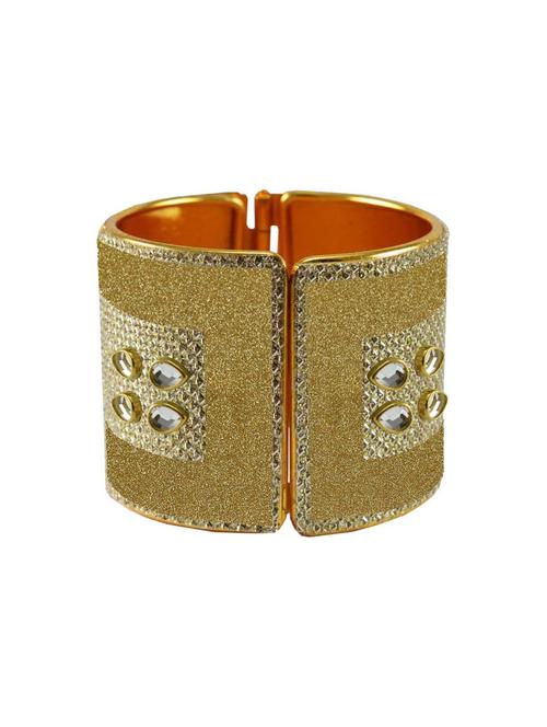 kundan work cuff bracelet - 18772814 - Very Small Image - 1