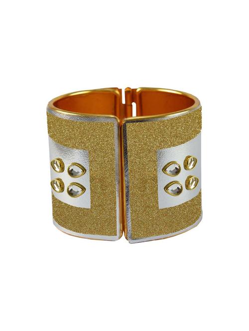 kundan work cuff bracelet - 18772816 - Very Small Image - 1