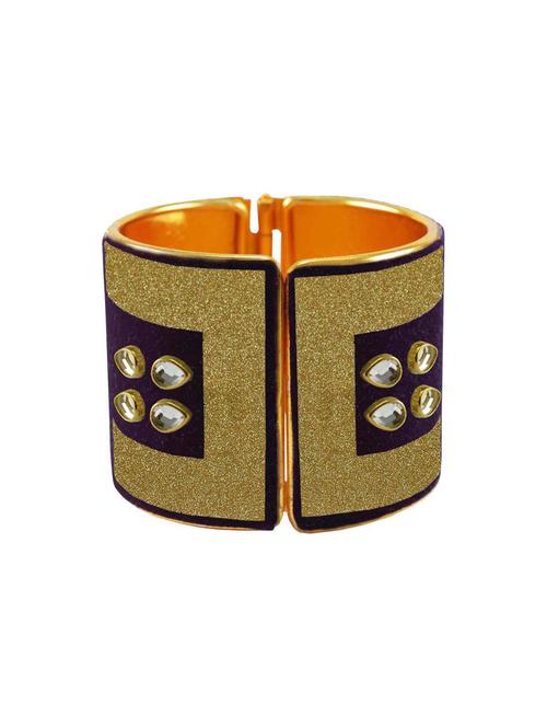 kundan work cuff bracelet - 18772817 - Very Small Image - 1