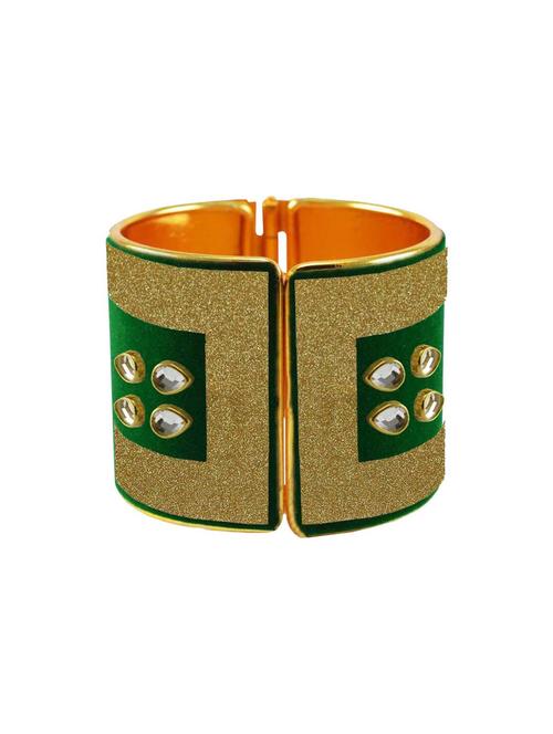 kundan work cuff bracelet - 18772819 - Very Small Image - 1