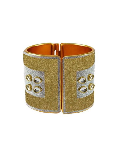 kundan work cuff bracelet - 18772820 - Very Small Image - 1