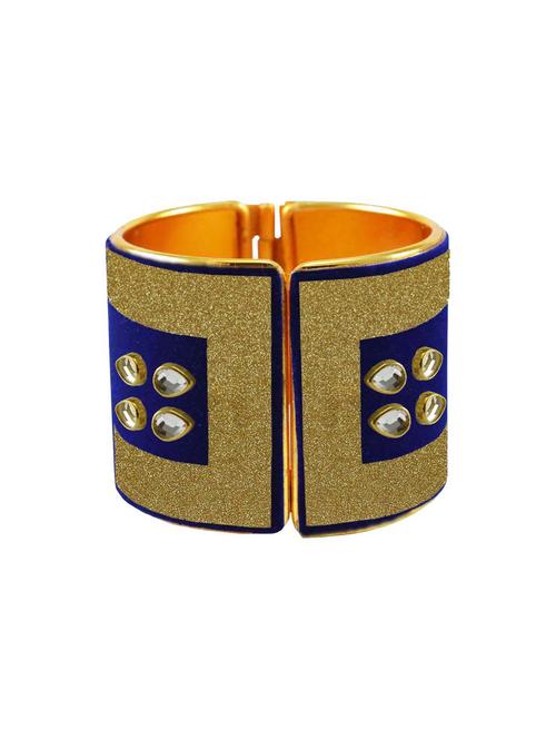 kundan work cuff bracelet - 18772822 - Very Small Image - 1