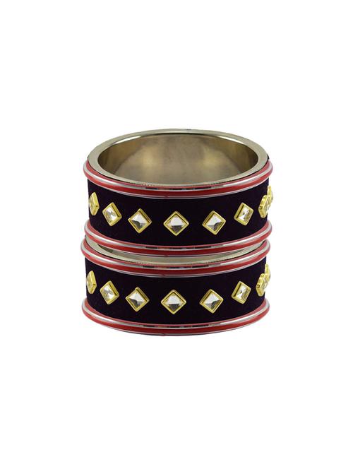 kundan work of metallic kada - 18772836 - Very Small Image - 1