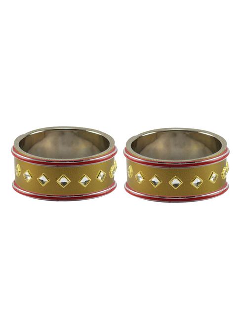 kundan work of metallic kada - 18772839 - Very Small Image - 1