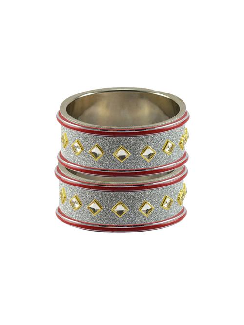 kundan work cuff bracelet - 18772840 - Very Small Image - 1