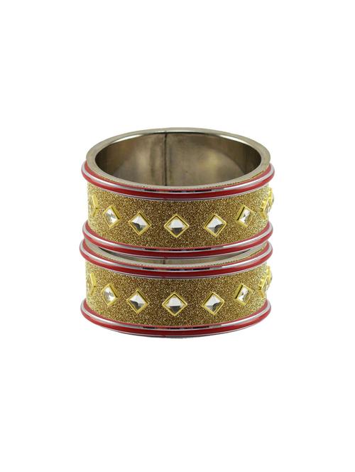 kundan work of metallic kada - 18772841 - Very Small Image - 1