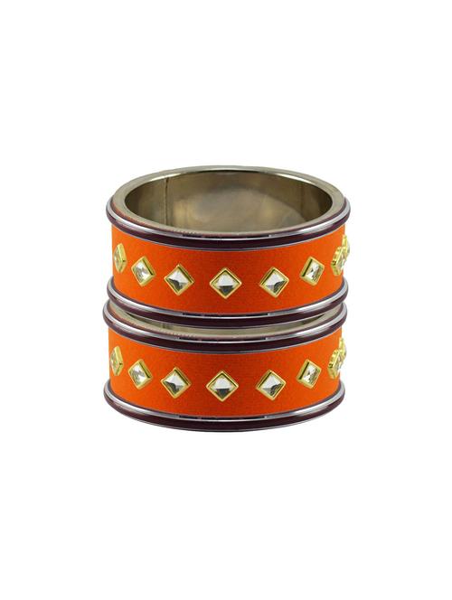 kundan work of metallic kada - 18772842 - Very Small Image - 1