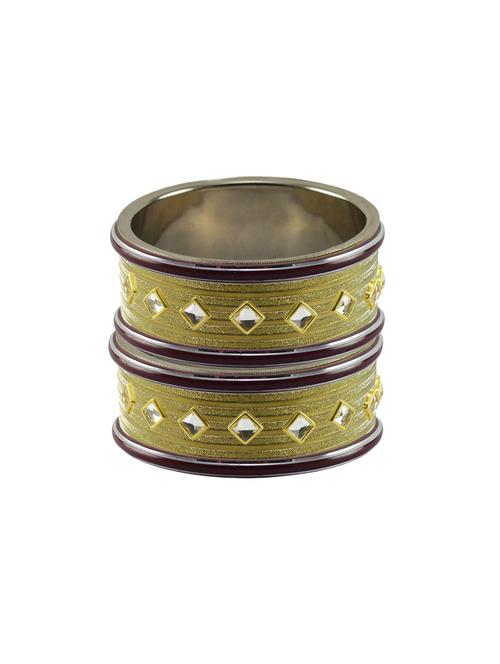 kundan work of metallic kada - 18772854 - Very Small Image - 1