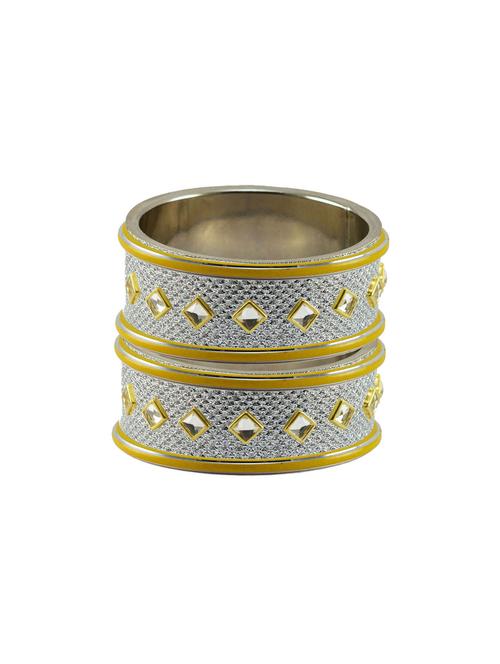 kundan work of metallic kada - 18772864 - Very Small Image - 1