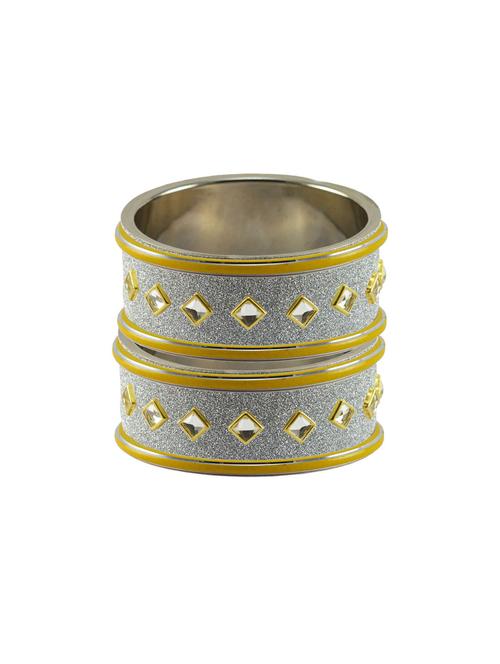 kundan work of metallic kada - 18772872 - Very Small Image - 1