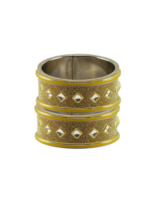 kundan work of metallic kada - 18772873 - Very Small Image - 1