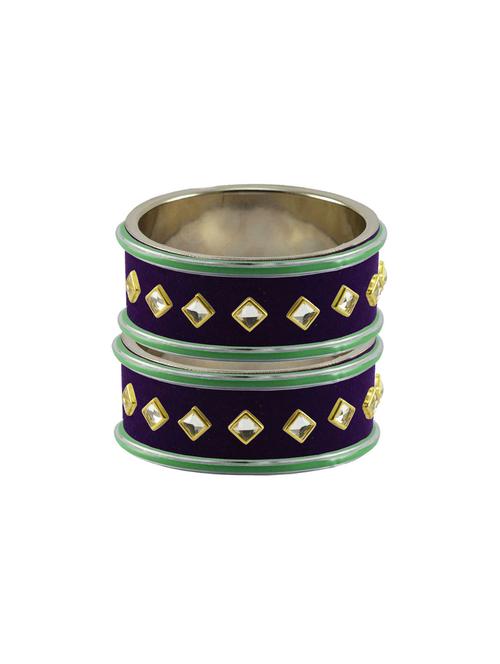 kundan work of metallic kada - 18772875 - Very Small Image - 1