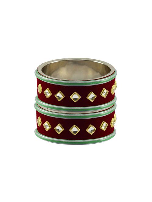 kundan work of metallic kada - 18772879 - Very Small Image - 1