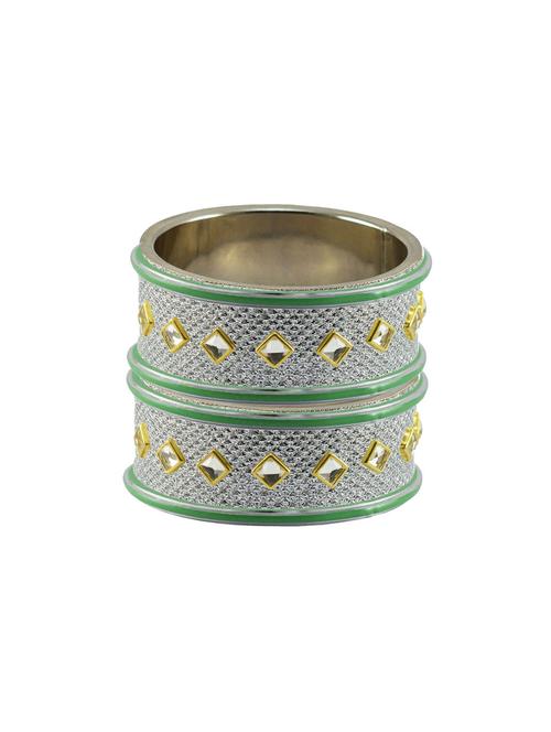 kundan work of metallic kada - 18772880 - Very Small Image - 1